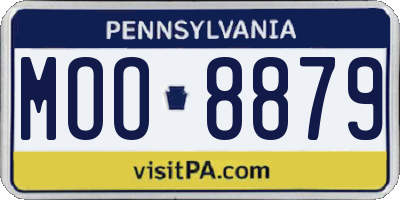 PA license plate MOO8879