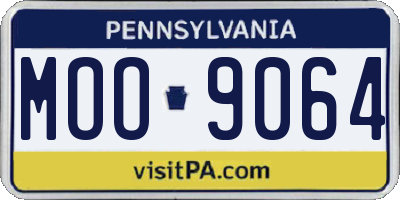 PA license plate MOO9064