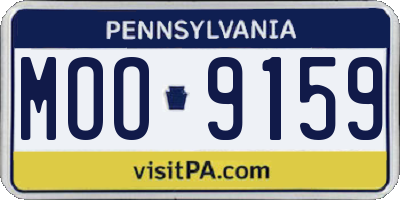 PA license plate MOO9159
