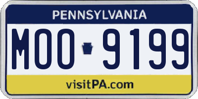 PA license plate MOO9199