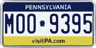 PA license plate MOO9395