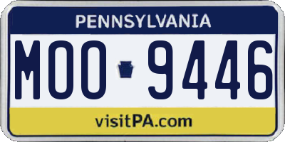 PA license plate MOO9446