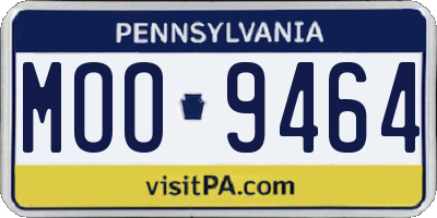 PA license plate MOO9464