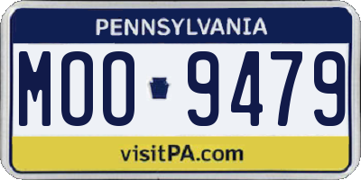PA license plate MOO9479
