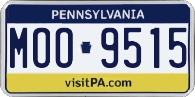 PA license plate MOO9515