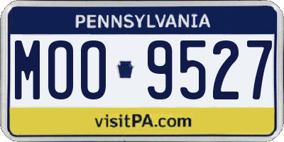 PA license plate MOO9527