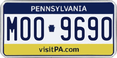 PA license plate MOO9690