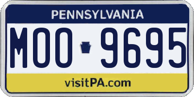 PA license plate MOO9695