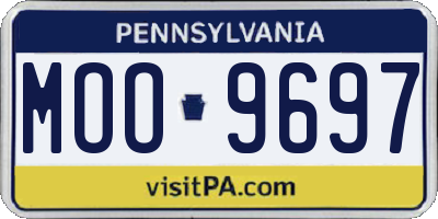 PA license plate MOO9697