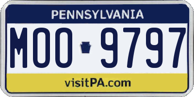 PA license plate MOO9797
