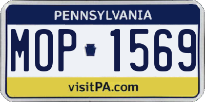 PA license plate MOP1569