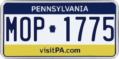 PA license plate MOP1775