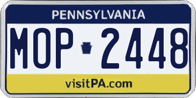 PA license plate MOP2448