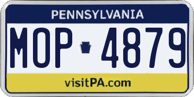 PA license plate MOP4879