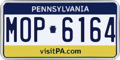 PA license plate MOP6164