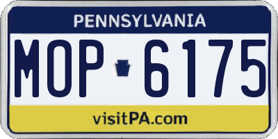 PA license plate MOP6175