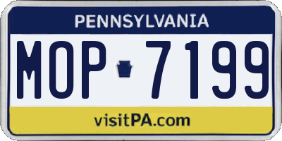 PA license plate MOP7199