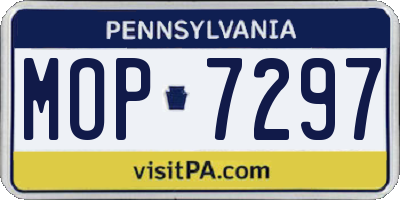 PA license plate MOP7297