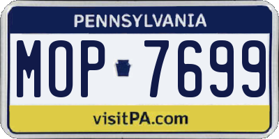 PA license plate MOP7699