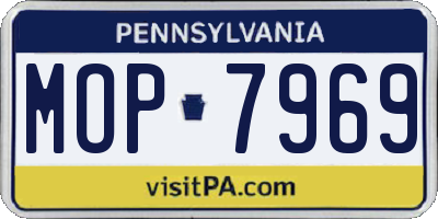 PA license plate MOP7969