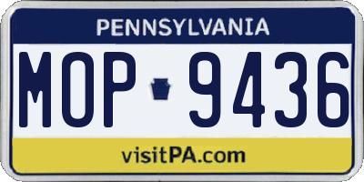 PA license plate MOP9436