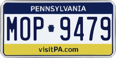 PA license plate MOP9479