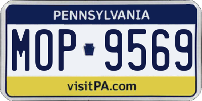 PA license plate MOP9569