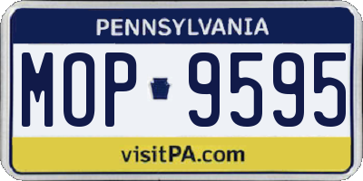 PA license plate MOP9595