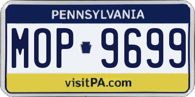 PA license plate MOP9699