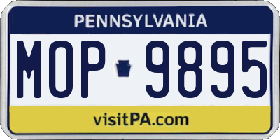 PA license plate MOP9895