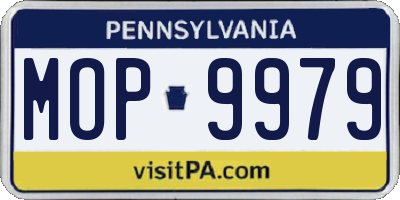 PA license plate MOP9979