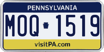 PA license plate MOQ1519