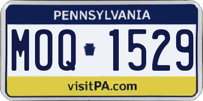 PA license plate MOQ1529