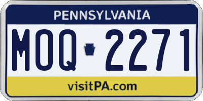 PA license plate MOQ2271