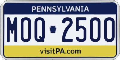 PA license plate MOQ2500