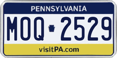 PA license plate MOQ2529