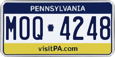 PA license plate MOQ4248