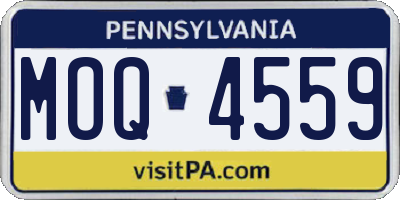 PA license plate MOQ4559