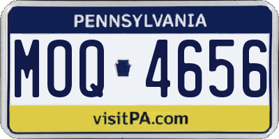 PA license plate MOQ4656