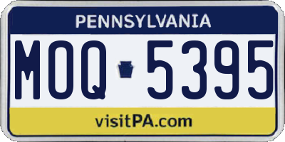 PA license plate MOQ5395