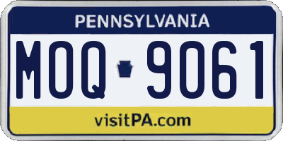 PA license plate MOQ9061
