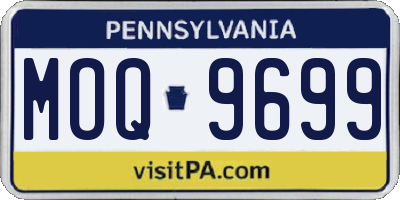 PA license plate MOQ9699