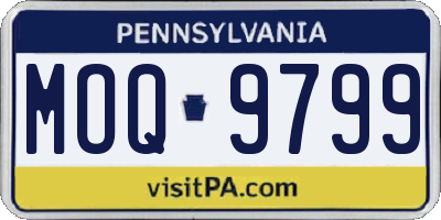 PA license plate MOQ9799