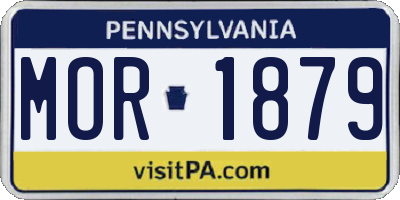 PA license plate MOR1879