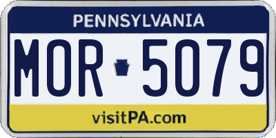 PA license plate MOR5079