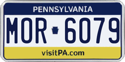 PA license plate MOR6079