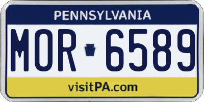 PA license plate MOR6589