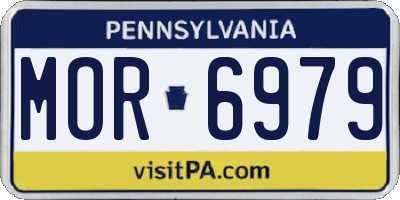 PA license plate MOR6979