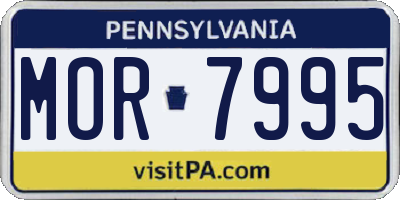 PA license plate MOR7995