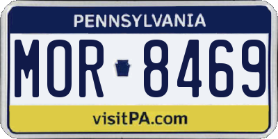 PA license plate MOR8469